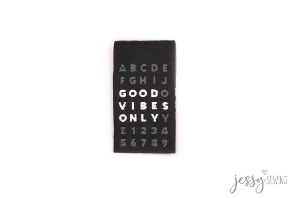 Weblabel Good Vibes only  by Jessy Sewing